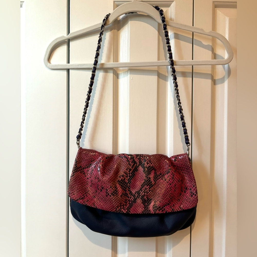 Elie Tahari pink animal print bag